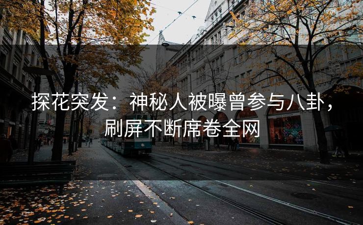 探花突发：神秘人被曝曾参与八卦，刷屏不断席卷全网